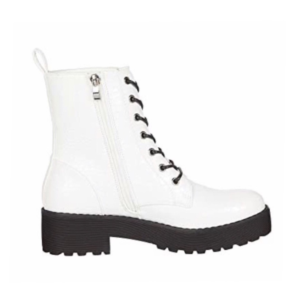 • 2X H P •Dirty Laundry Mazzy Combat Boots - Croco - Picture 3 of 4
